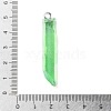 Electroplated Natural Quartz Pendants G-P315-B01-P-4