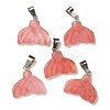 Cherry Quartz Glass Pendants G-Z067-01P-06-2