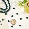 Natural Green Onyx Agate Beads Strands G-AR0002-37-3
