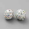 Handmade Polymer Clay Rhinestone Beads CLAY-WH0011-08L-1