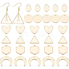 BENECREAT 60Pcs 6 Style Brass Charms KK-BC0008-05-1