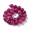 Dyed Natural Malaysia Jade Beads Strands G-G021-02B-03-3