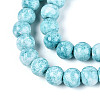 Baking Paint Glass Beads Strands DGLA-N016-6mm-08-3
