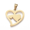 Valentine's Day 304 Stainless Steel Pendants STAS-G237-12G-1