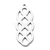 Non-Tarnish 304 Stainless Steel Pendants STAS-D036-08P-1