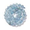 Natural Aquamarine Bead Strands G-J376-23-8mm-A-5