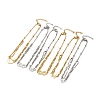 304 Stainless Steel Link Anklet with Satellite Chains for Women AJEW-C021-03-1