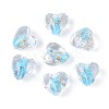Handmade Foil Glass Beads FOIL-N029-09D-1