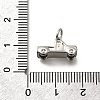 Brass Micro Pave Cubic Zirconia Charms KK-P295-13P-3