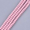 Spray Painted Non-magnetic Synthetic Hematite Beads Strands G-T116-12-05-1