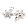 Rack Plating Brass Micro Pave Clear Cubic Zirconia Pendants X-KK-B093-04A-P-2