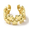 Rack Plating Brass Cuff Rings RJEW-H228-17G-2