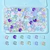 100Pcs 12 Styles Baking Paint Transparent Glass Beads DGLA-FS0001-26-7