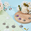 Blank Dome 316 Surgical & 304 Stainless Steel Dangle Earrings DIY Making Kit DIY-SC0024-45-4