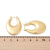 304 Stainless Steel Rhinestone Hoop Earrings for Women EJEW-U046-08C-G-5