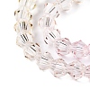 Gradient Color Baking Paint Glass Bead Strands X1-DGLA-A039-T6mm-A01-3