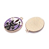 Tarot Card Theme Alloy Enamel Pendants ENAM-T020-51A-01-2