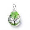 Transparent Glass Pendants GLAA-SZC0001-01E-2