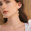 8Pcs 304 Stainless Steel Enamel Pendants STAS-BBC0005-36-5