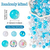 Transparent & Opaque Acrylic Bead OACR-TAC0002-08C-5