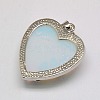 Heart Opalite Pendants GP356-5-4