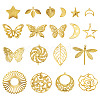 38Pcs 19 Styles Iron Pendants IFIN-TA00001-78-3