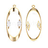 Brass Rhinestone Pendants KK-N216-413-1