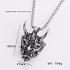 Gothic 316 Surgical Stainless Steel Pendant Box Chain Necklaces for Men ZF3615-2-1