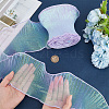 10 Yards Mermaid Color Polyester Pleated Lace Trim Ribbon DIY-WH0419-43D-3