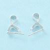 925 Sterling Silver Ice Pick Pinch Bails STER-Z001-018S-3