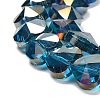 Electroplate Glass Beads Strands EGLA-B004-01A-AB10-3