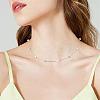 Pearl Necklace for Women Rhodium Plated 925 Sterling Silver Freshwater Pearl Choker Necklace Y Shape Adjustable Length Necklace Jewelry Gifts for Women JN1094A-7