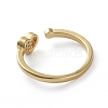 Adjustable Brass Cuff Finger Rings RJEW-G096-25G-3