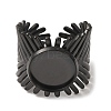 V-Shaped 304 Stainless Steel Cuff Ring Components SA-CBAC0DF-01C-EB-2