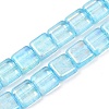Czech Pressed Glass Beads GLAA-I061-22C-1