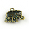Elephant Zinc Alloy Charms PALLOY-R065-185-LF-2