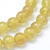 Natural Yellow Apatite Beads Strands G-I206-31-8mm-3