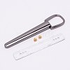 Zinc Alloy Bag Side Clip PALLOY-WH0082-15B-1