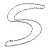 304 Stainless Steel Rope Chain Necklaces NJEW-M205-01P-1