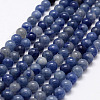 Dyed & Heated Natural Blue Aventurine Beads Strands G-I199-24-6mm-4