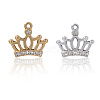 40Pcs 2 Colors Alloy Crystal Rhinestone Pendants FIND-SC0016-45-5