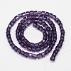 Faceted Cube Transparent Glass Beads Strands EGLA-E041-5mm-D-4