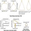 Unicraftale Big Wire Wrap Geometry Dangle Earring DIY Making Kit DIY-UN0003-02-5