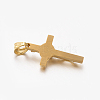 Easter Theme Hot Unisex 201 Stainless Steel Crucifix Cross Pendants STAS-F010-24G-3