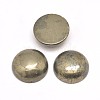 Half Round Natural Pyrite Cabochons G-I125-09-25x7mm-1