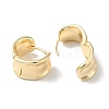 Ring Brass Hoop Earrings for Women EJEW-U008-10G-2