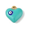 304 Stainless Steel Enamel Pendants LS-STAS-M071-02F-1