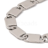 201 Stainless Steel Oval Mariner Link Chain Necklace NJEW-F222-37P-05-3