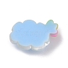 Translucent Cloud Resin Cabochons LS-RESI-K019-03E-2