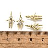 Brass Micro Pave Cubic Zirconia Pendants KK-D339-02G-04-3